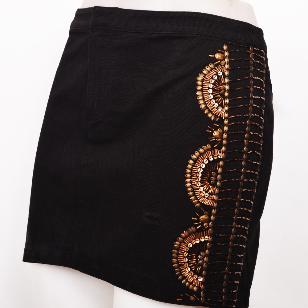LaRok for Kitson Black Denim Mini (L)